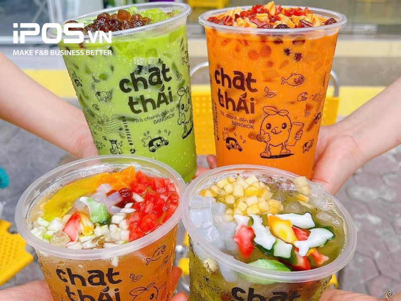 Chatthái là thương hiệu bán cả kem và trà sữa