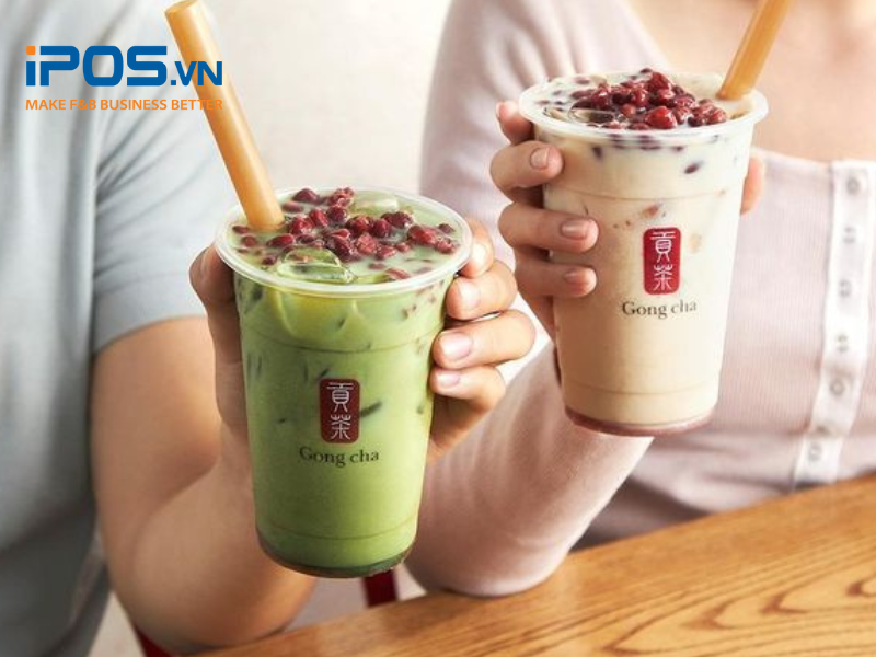 Trà sữa đậu đỏ Gong Cha được nhiều người yêu thích