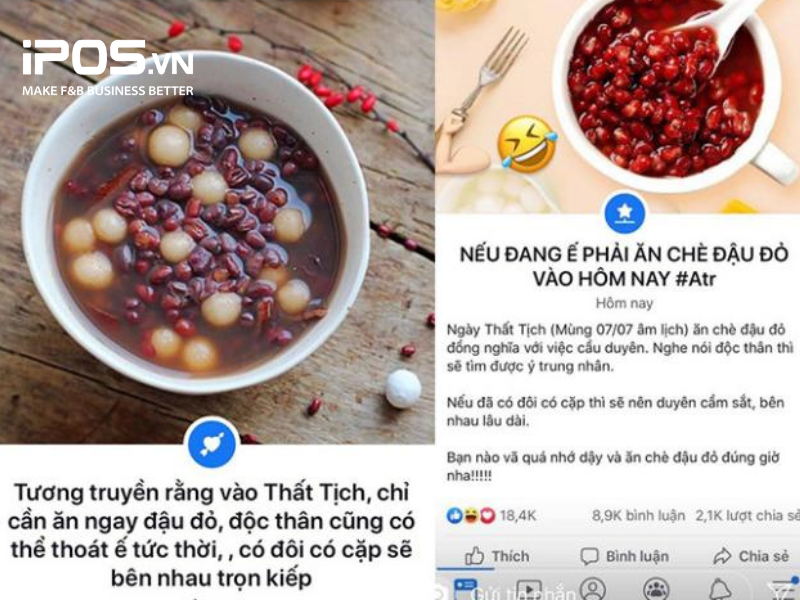 Món đậu đỏ cho ngày Thất Tịch trở thành một “trend” hàng năm