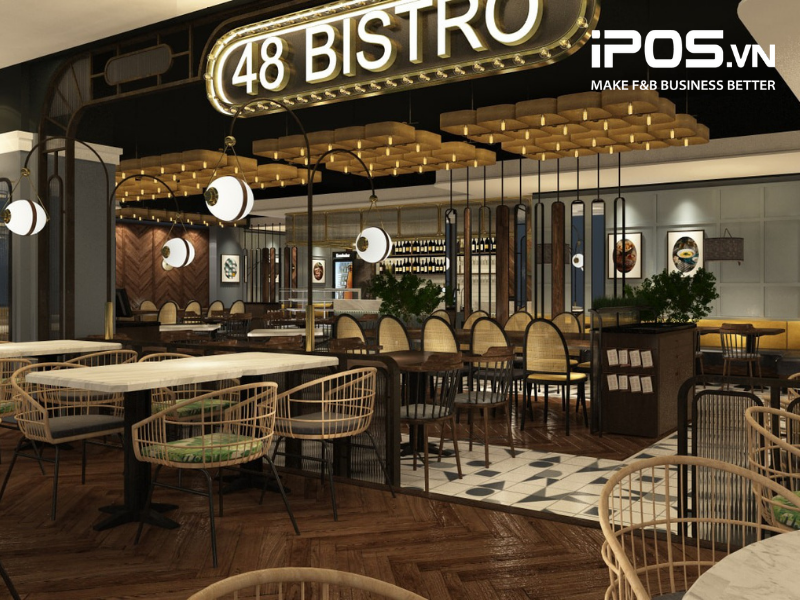 48 Bistro có không gian lịch sự và sang trọng 