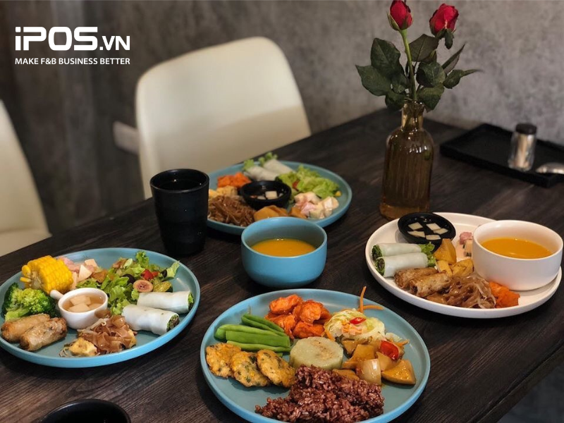 Menu của nhà hàng buffet chay Vegito được thay đổi liên tục mỗi ngày 