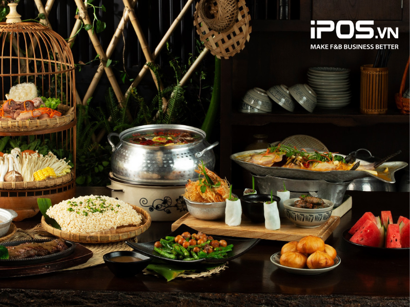 Bếp Quán chuyên phục vụ các món ăn đậm đà hương vị Việt