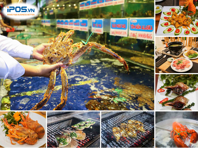 Hải sản tươi ngon là yếu tố quyết định tạo nên hương vị món ăn