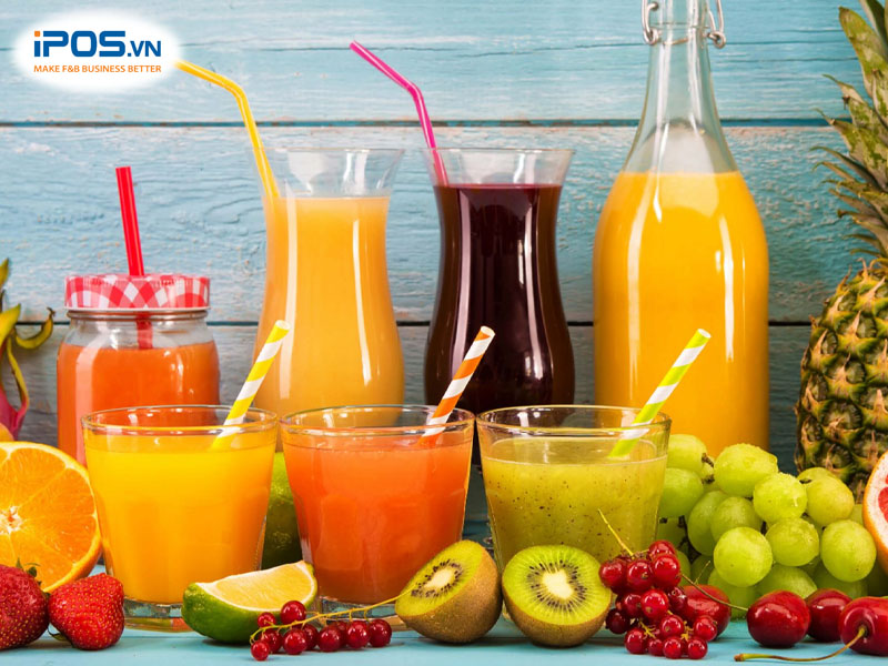 Menu đa dạng các loại trái cây