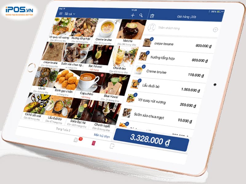 phần mềm gọi món cho quán ăn