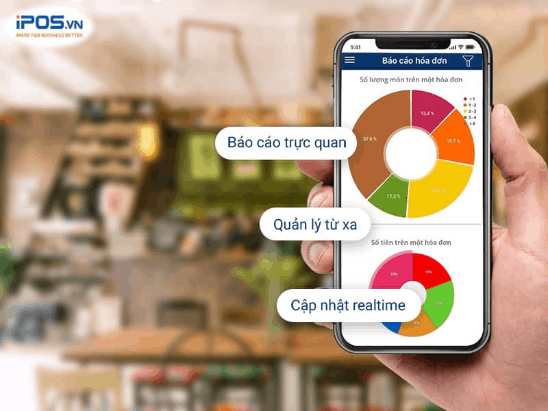 Giao diện của phần mềm quản lý từ xa trên điện thoại di động