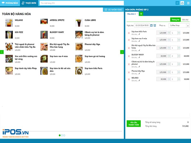 phần mềm quản lý nhà hàng kiotviet