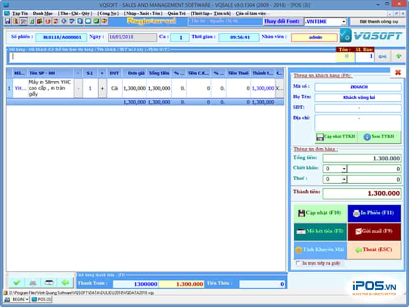 phần mềm quản lý bán hàng miễn phí vqfree