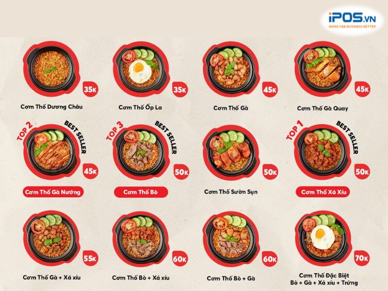 Cơm Thố Anh Nguyễn - một trong những địa chỉ quán ăn ngon dành cho sinh viên Chùa Láng. 