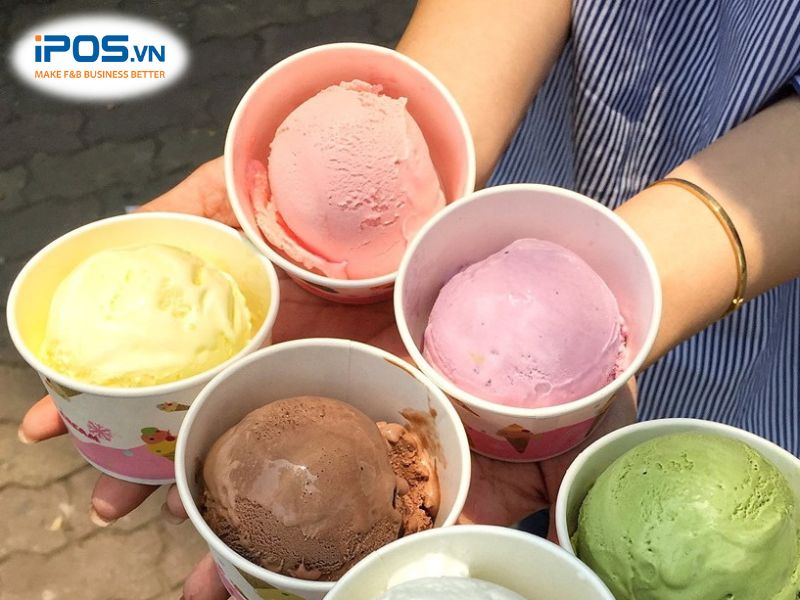 Ki-ốt bán sữa chua