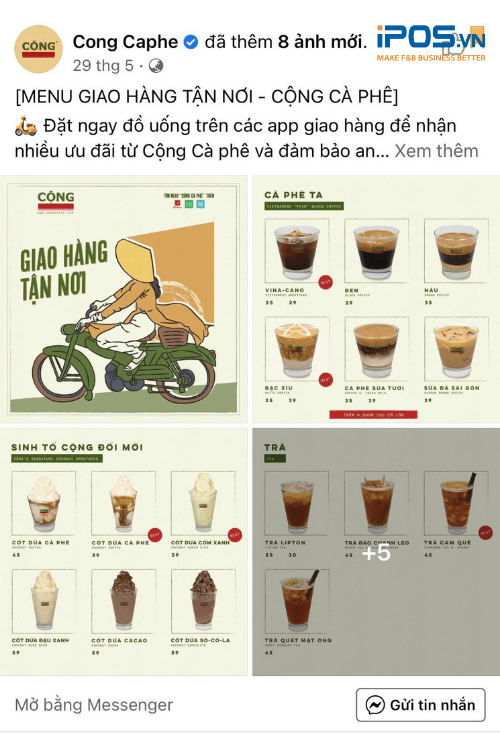 Dạng bài viết chạy quảng cáo Facebook với mục đích chuyển đổi để gia tăng đơn hàng online