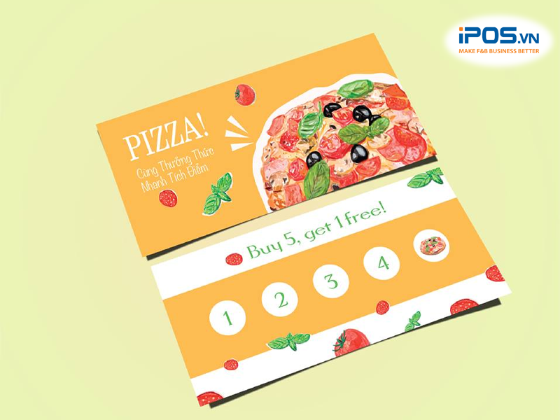 Thẻ tích điểm giúp khách hàng tăng lần mua hàng tại quán