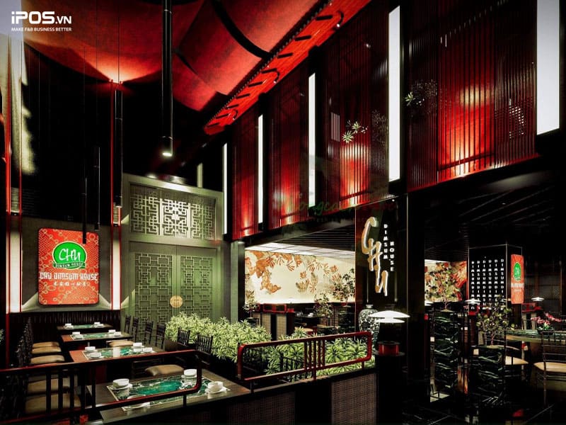 Thiết kế nhà hàng theo phong cách Hongkong - Trung Quốc