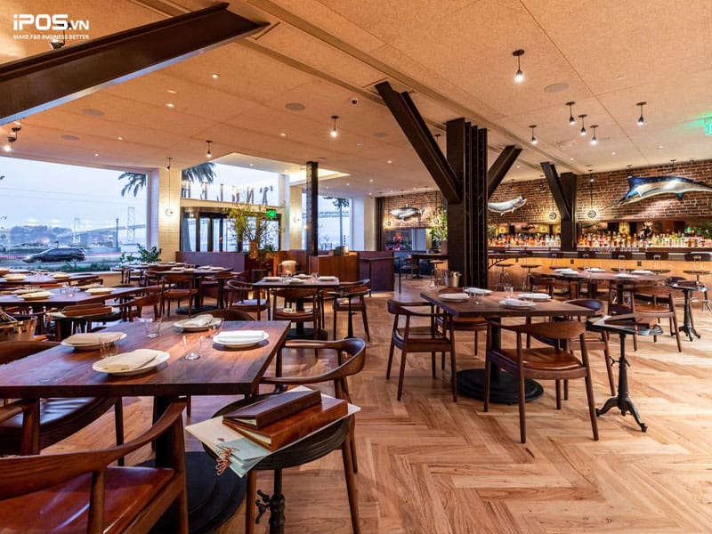 Thiết kế nhà hàng theo phong cách đơn giản