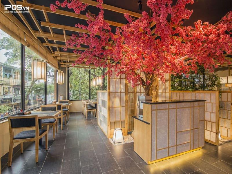 Thiết kế nhà hàng theo phong cách Nhật Bản