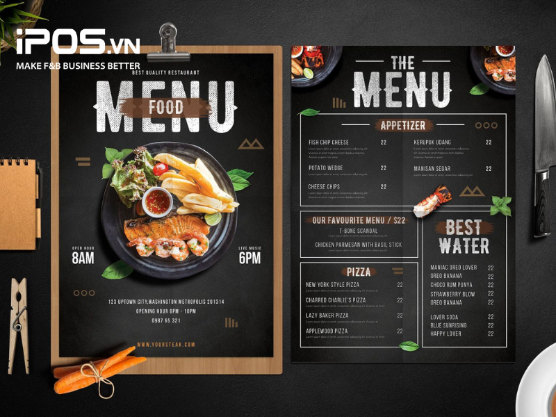 Một thực đơn tốt nên đưa ra ít sự lựa chọn cho khách hàng