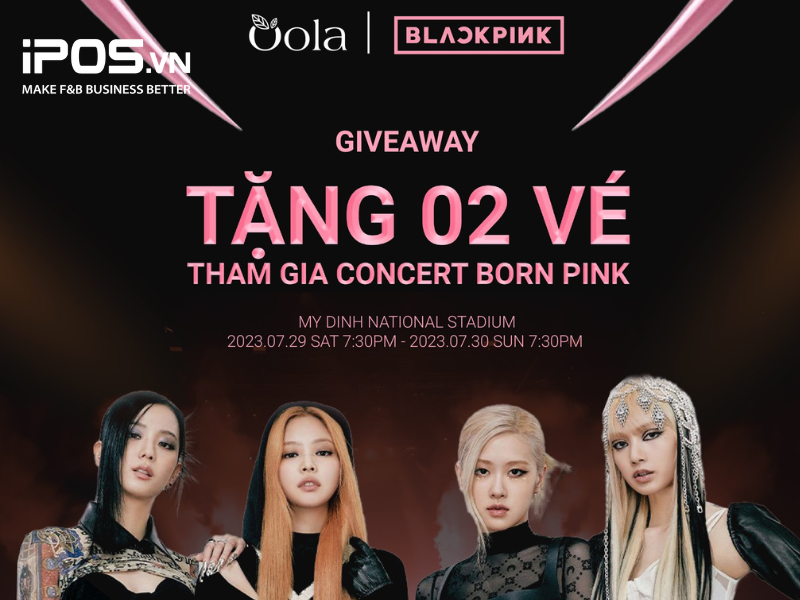 Nhiều thương hiệu F&B “đu trend” BLACKPINK bằng cách tổ chức Give away tặng vé concert 