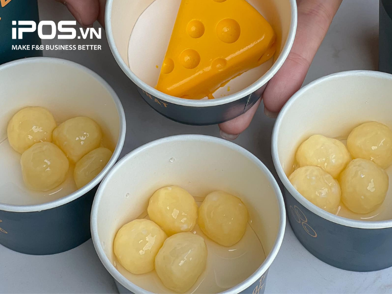 Trân châu phô mai dẻo của Katinat đang được giới trẻ ưa chuộng 