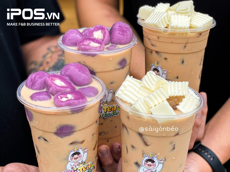 Trà sữa thạch khúc bạch núng nính béo ngậy hấp dẫn 