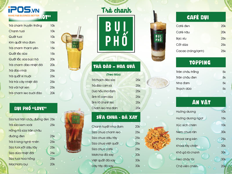 Ghi nhớ menu quán ngay từ những ngày đầu học việc
