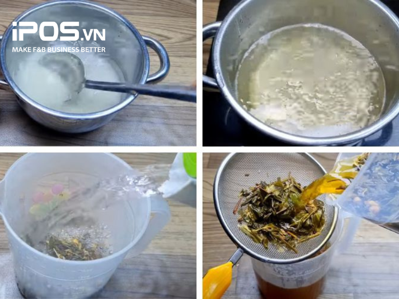 Ủ trà là bước đầu tiên cần làm khi pha trà mãng cầu 