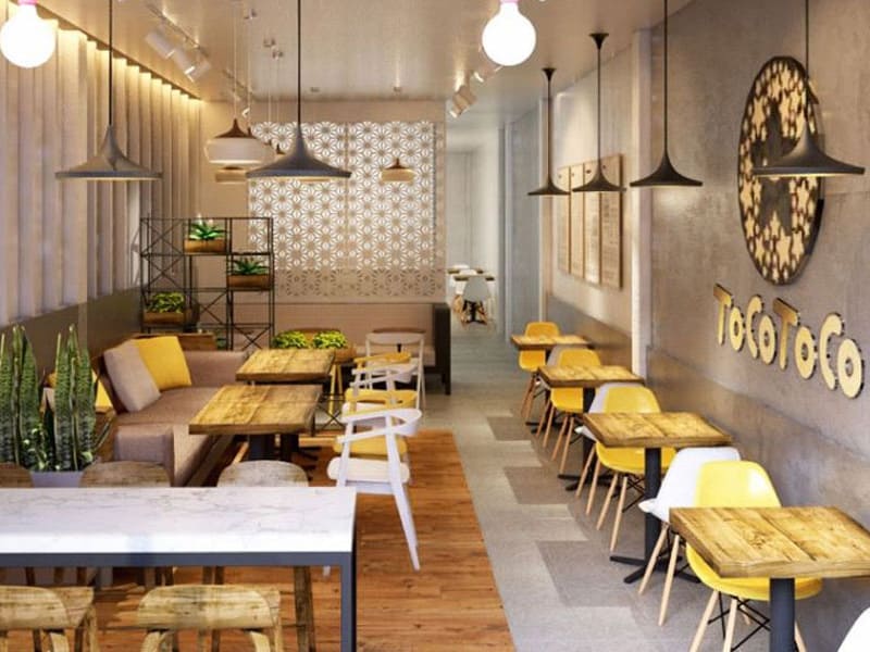 thiết kế quán trà sữa