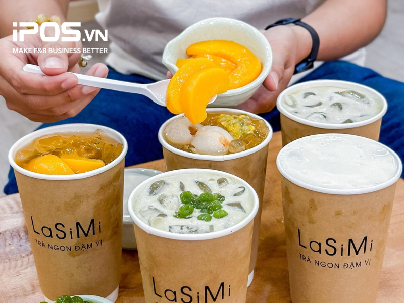 Trà Ô long vải hay Ô long đào cam sả “ngập topping” mát lạnh cũng bán rất chạy