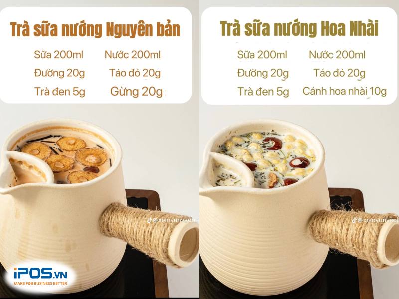 Công thức trà sữa nướng Vân Nam