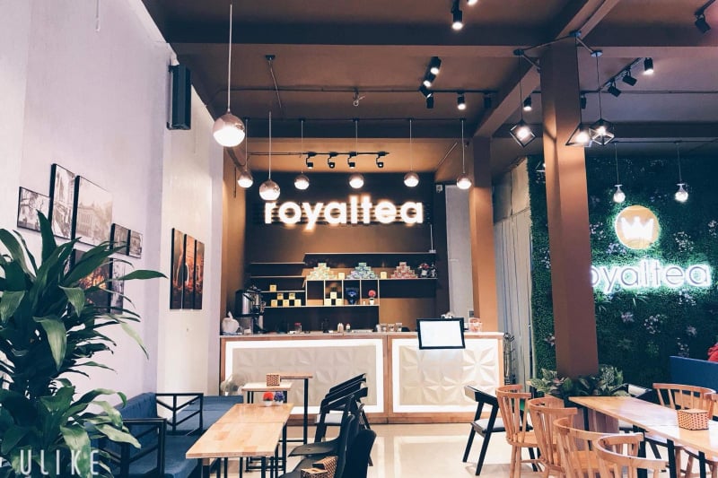 Thiết kế quán trà sữa theo phong cách hiện đại