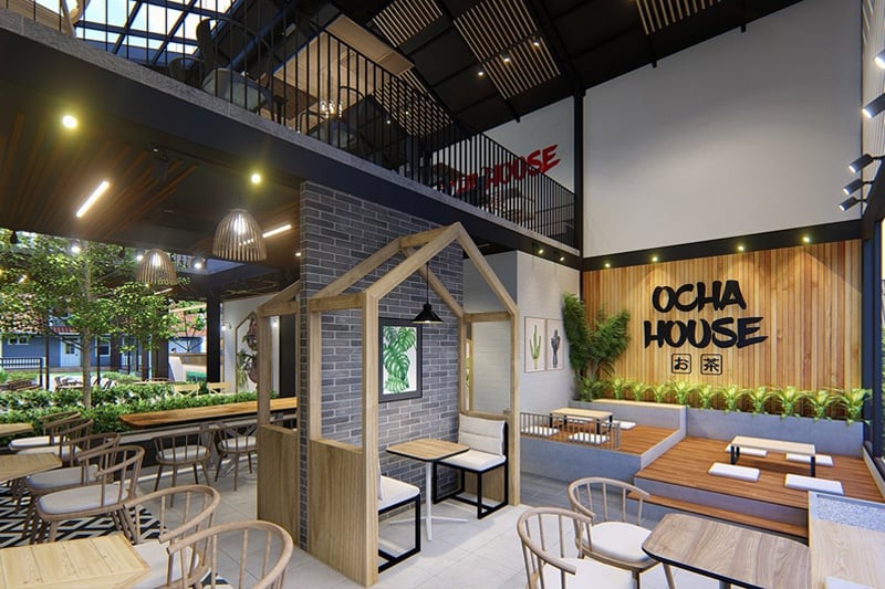 Ý tưởng thiết kế quán trà sữa nhỏ - bình dân  