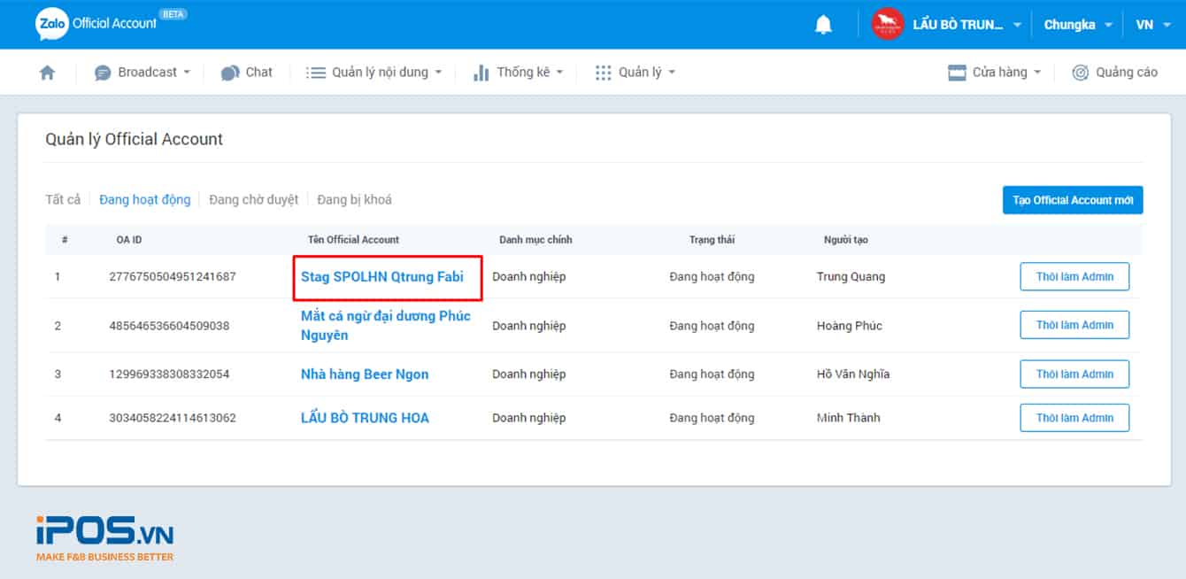 xác minh tài khoản Zalo Offical Account xác minh tài khoản Zalo Offical Account