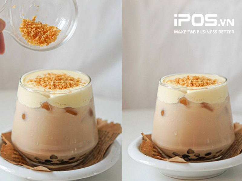 Trà sữa kem dừa nướng béo ngậy hợp “gu” của các bạn trẻ gen Z 