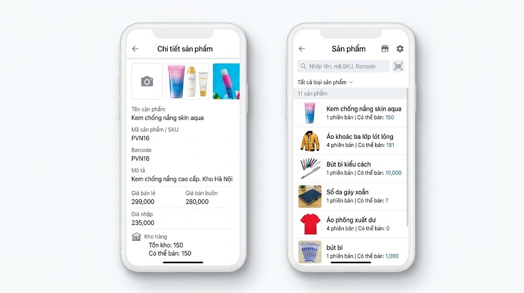 App quản lý kho của Sapo