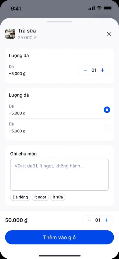 Màn hình Chọn đường, đá trong FABiBox App